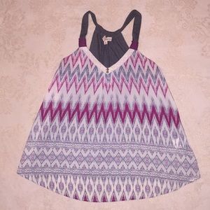 Flowy patterned tank top